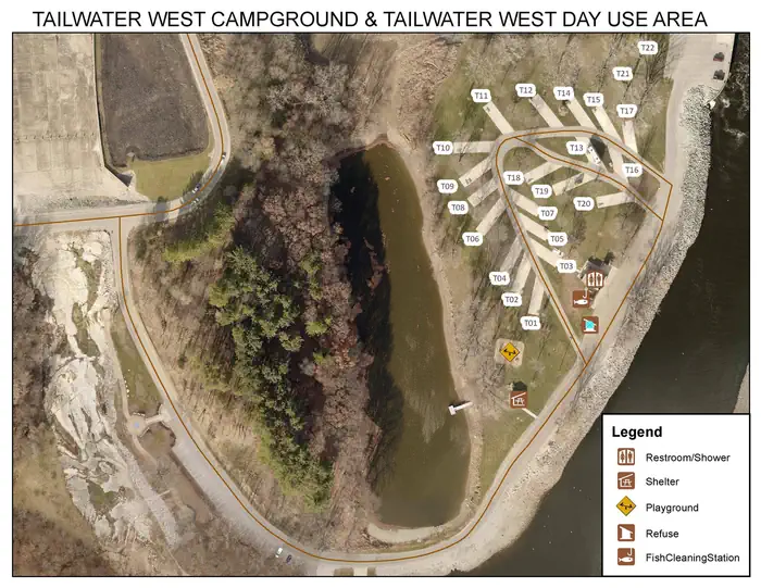 Tailwater West Campground — Tailwater West Day Use Area
