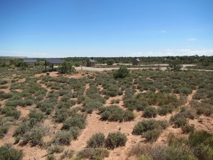 BLM Horsethief Group Campground — Overview of Horsethief Group Sites A-D