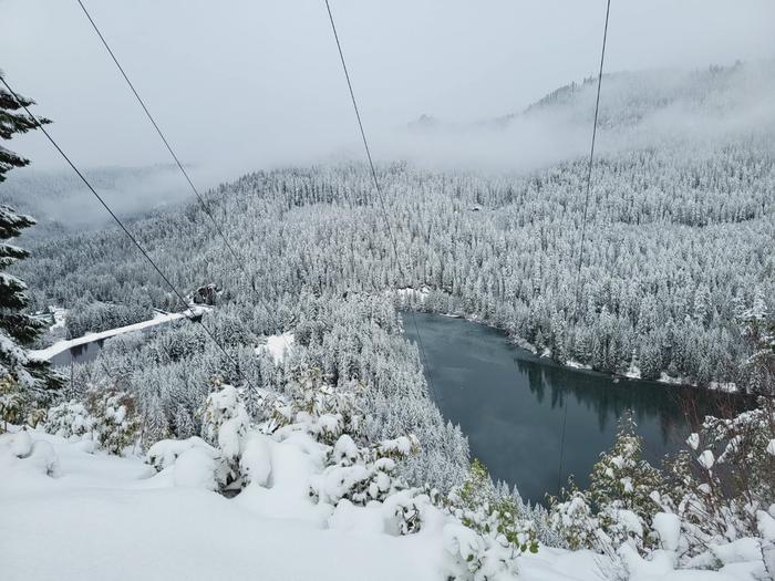 Toketee Lake Campground β Toketee Lake in the winter