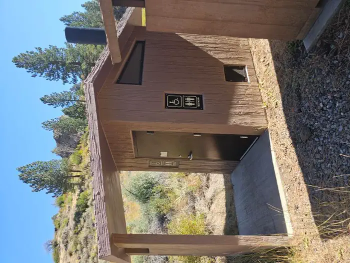Markleeville Campground — 1 of 2 pit toilets