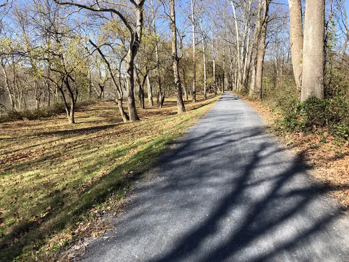 Antietam Creek Campsite — The towpath along the campground