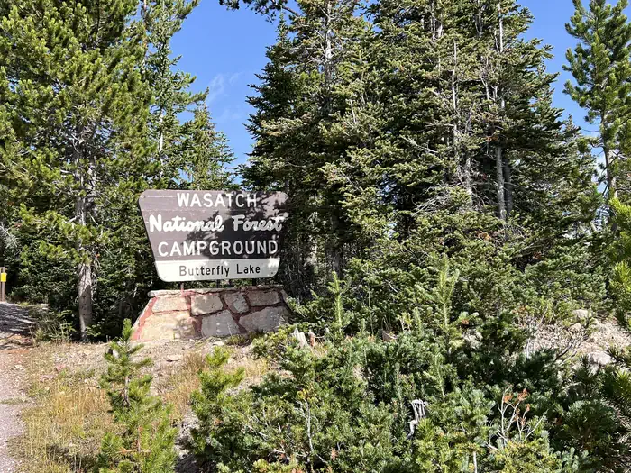 Butterfly Lake Campground — A photo of facility Butterfly Campground with No Amenities Shown