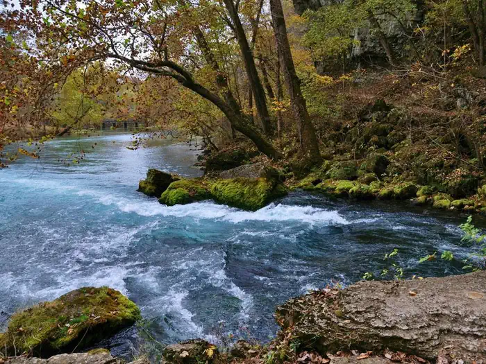 Big Spring — Big Spring flows along it's tree and moss-lined banks preview