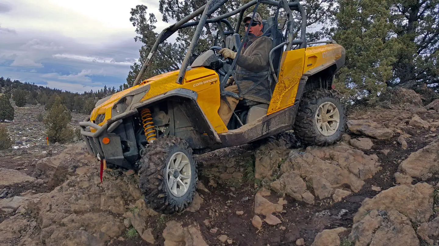 Barr Road North Staging Area — Rocky trails abound.
