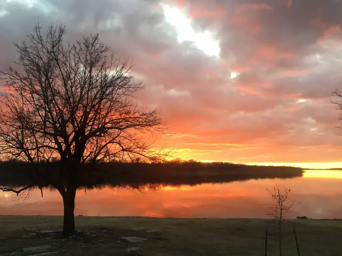 Blue Creek — sunset