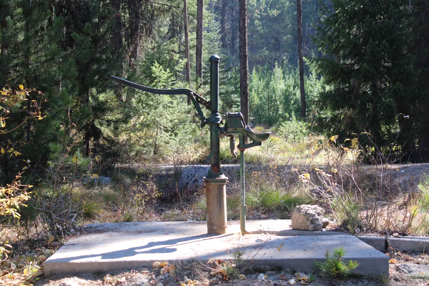 Howers Campground — Site water pump