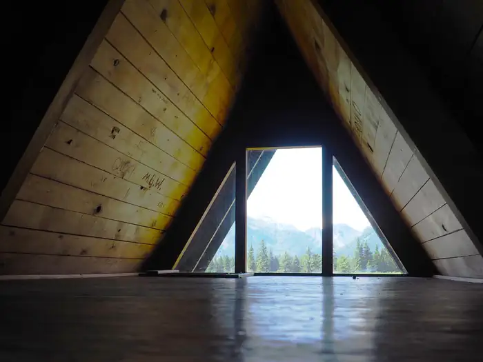Shakes Slough 2 Cabin — View from A Frame loft window of Shakes Slough 2 Cabin