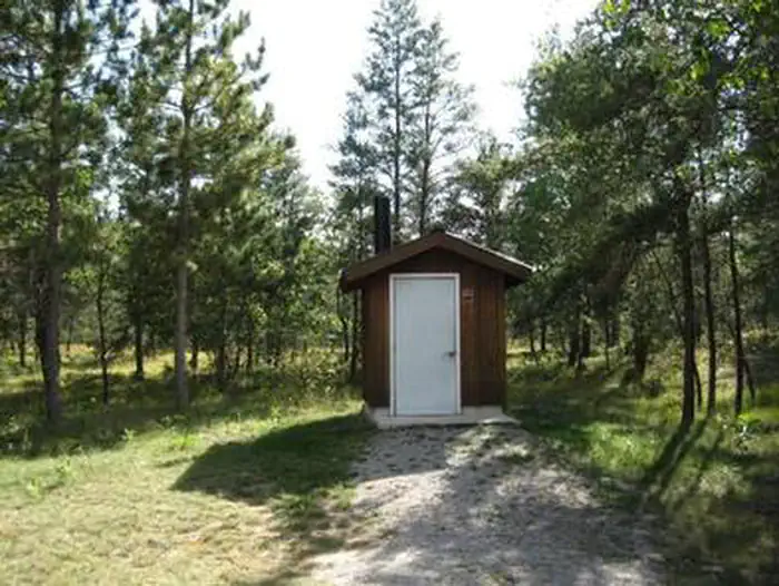 Chimney Loop Campground — Vault Toilet at Chimney Loop Campground