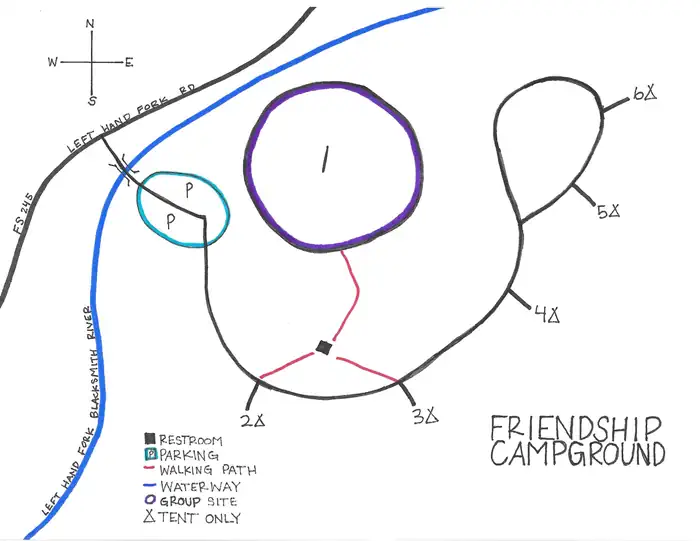 Friendship Campground — Campground Map