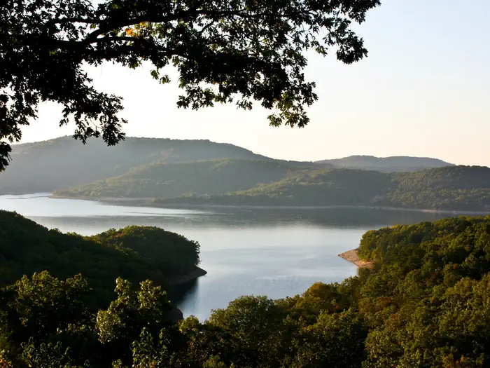 Dam Site River - Beaver Lake —