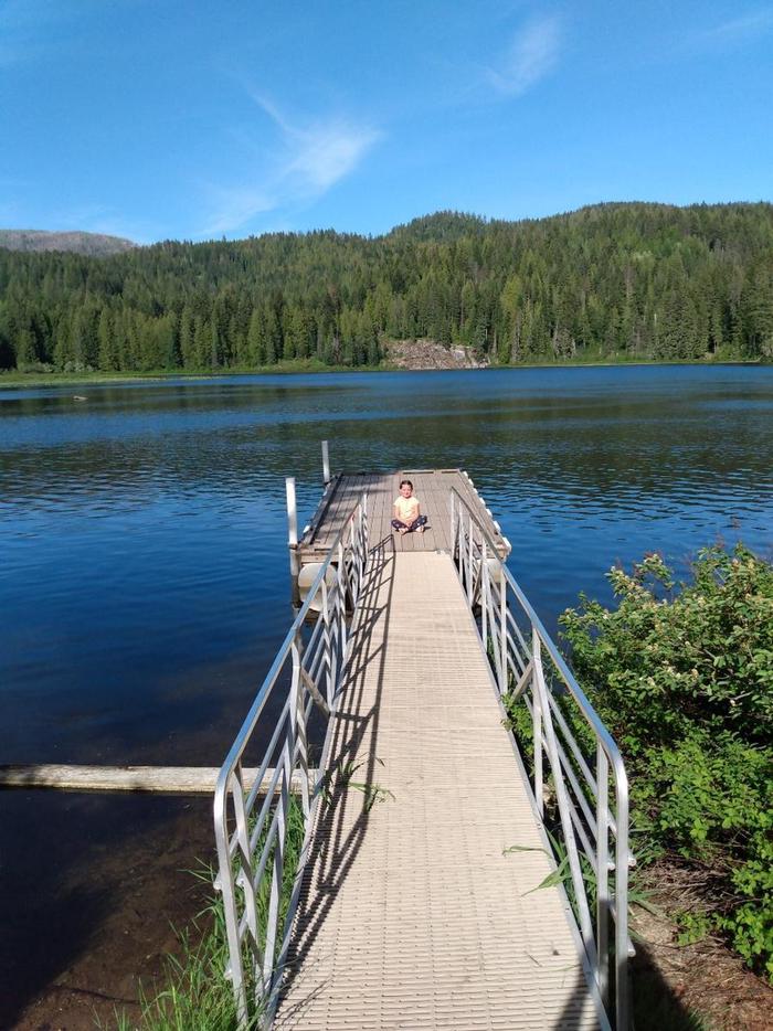 South Skookum Lake Campground — Fishing dock on South Skookum Lake