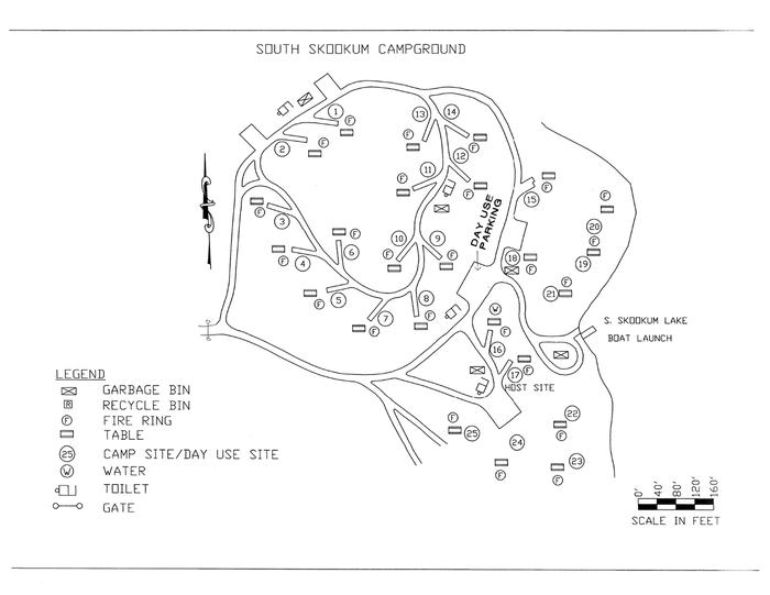 South Skookum Lake Campground — Map of South Skookum Campground