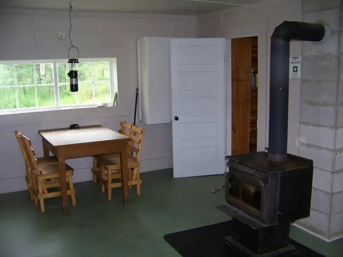 Wall Creek Cabin — Wall Creek interior
