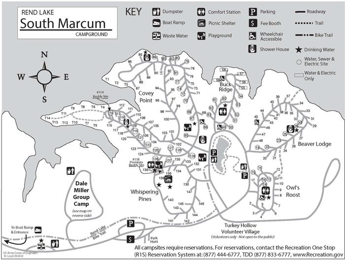 South Marcum Campground — South Marcum Map