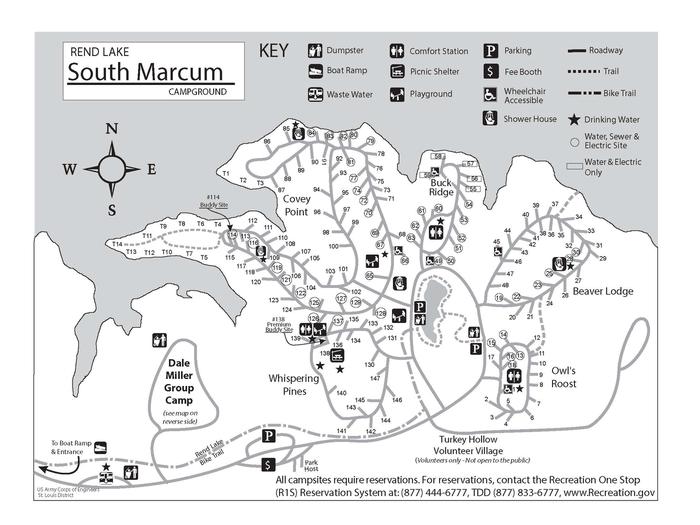 South Marcum Campground — South Marcum Campground Map