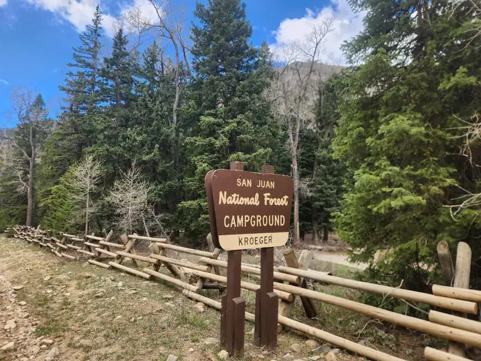 Kroeger Campground — Kroeger campground in LaPlata Canyon
