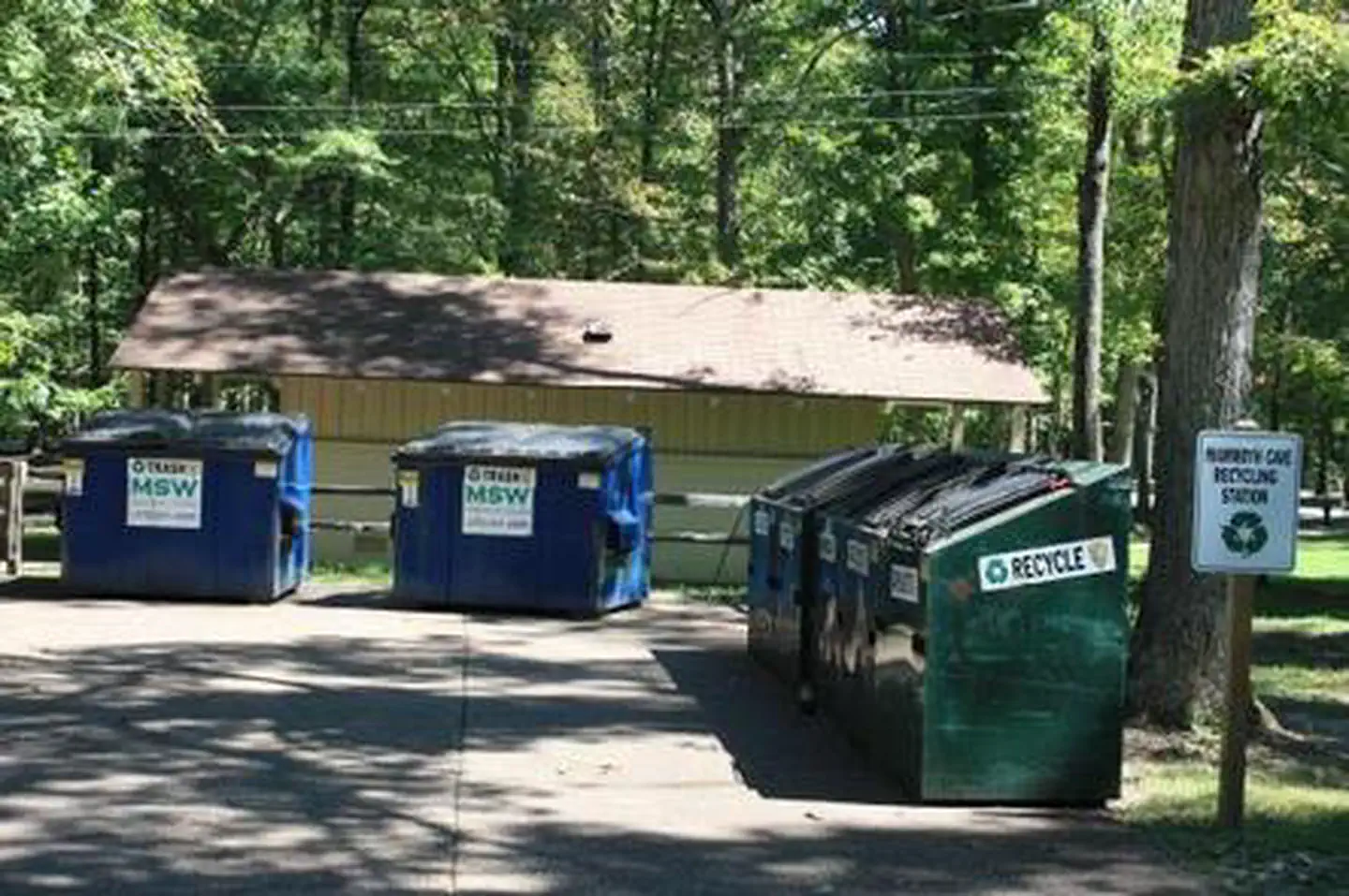 Mammoth Cave Campground — Recycle Station