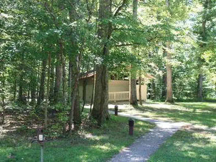 Mammoth Cave Campground — Lighted walkways to flush restrooms