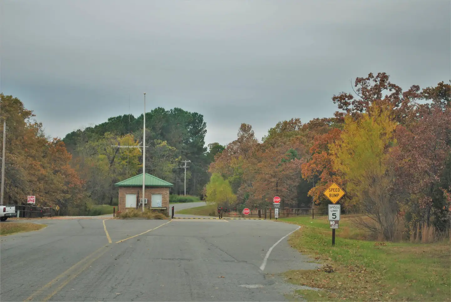 Porum Landing Campground — Porum Landing Campground Gateshack Entrance