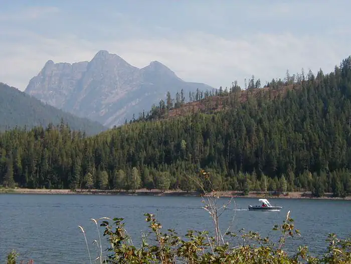 Dorr Skeels Campground — Cabinet Mtn Wilderness as seen from Bull Lake