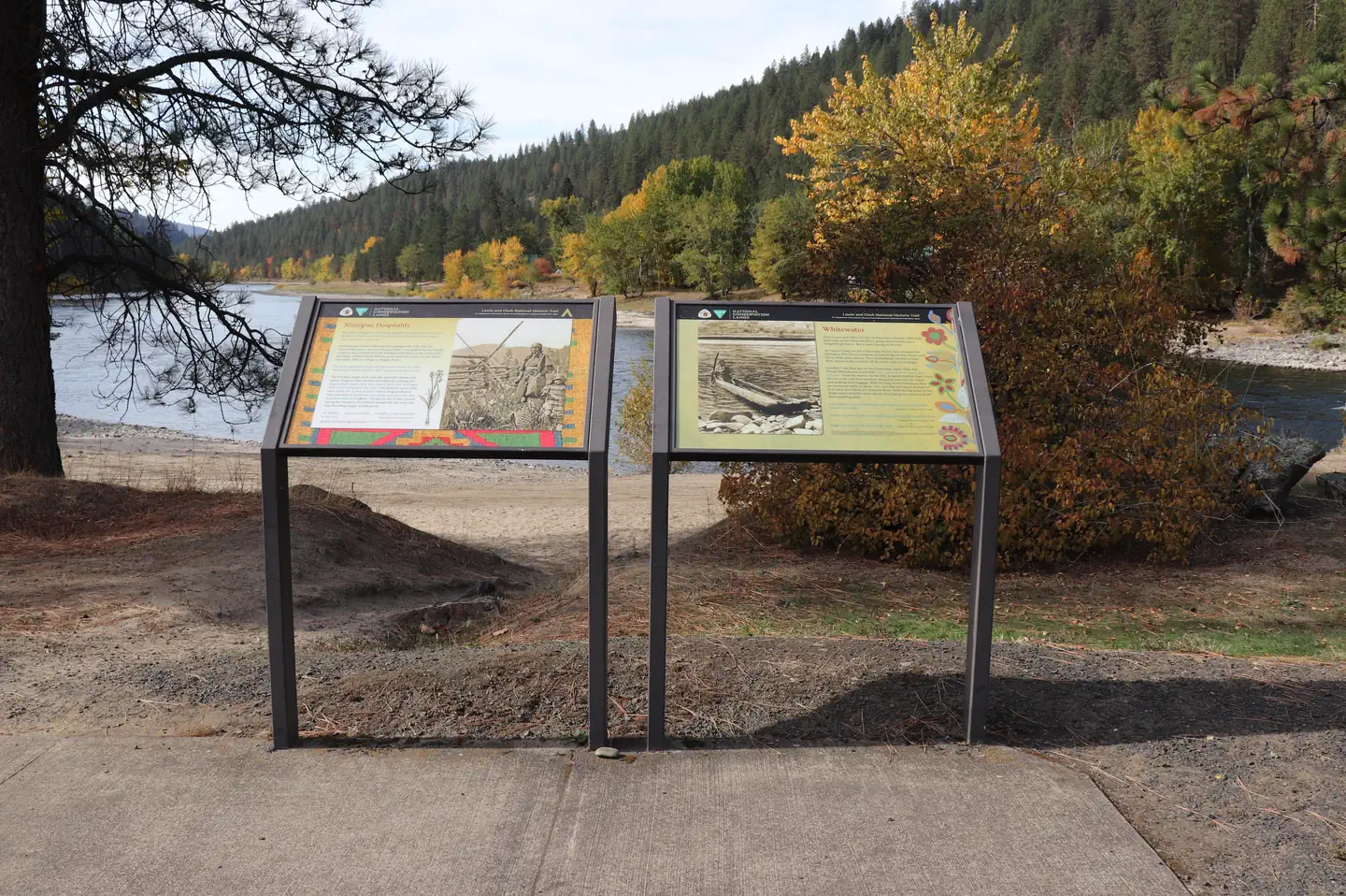 Pink House Recreation Site — The interpretive panels at Pink House Recreation Site.