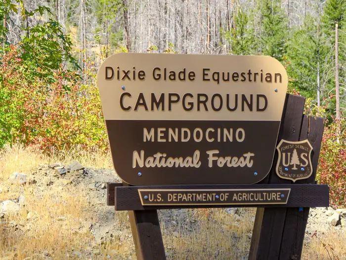 Dixie Glade Campground — Dixie Glade Equestrian Campground, Mendocino National Forest, U.S. Department of Agriculture
