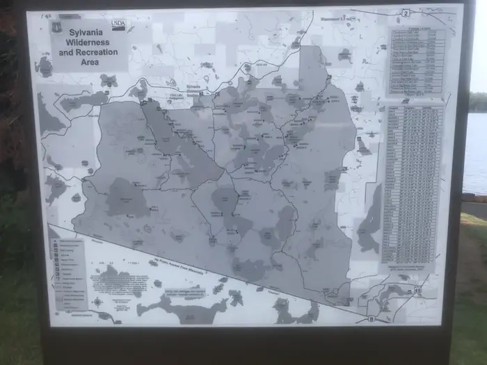 Sylvania (clark Lake) Campground — Wilderness/Rec Area Map