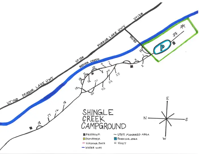 Shingle Creek ATV Campground — Campground Map