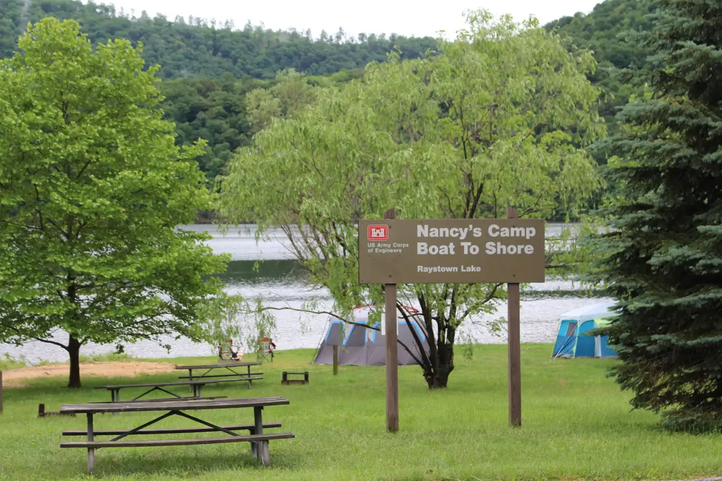 Nancy's Boat To Shore Campground (pa) — NC from lake