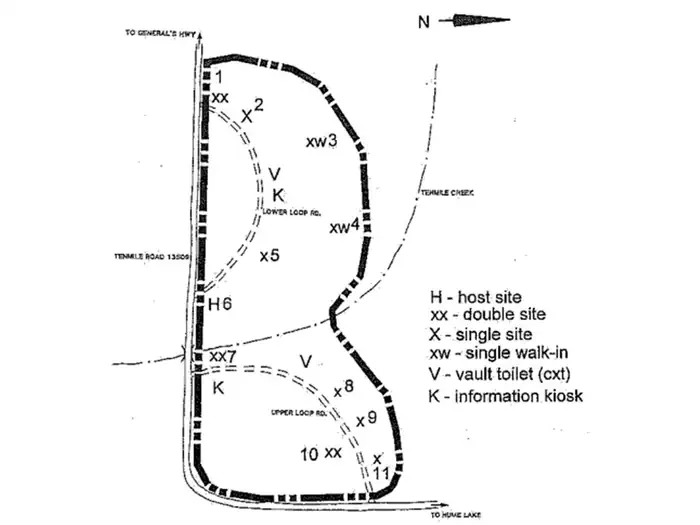 Ten Mile Campground (ca) — Map of Tenmile Campground