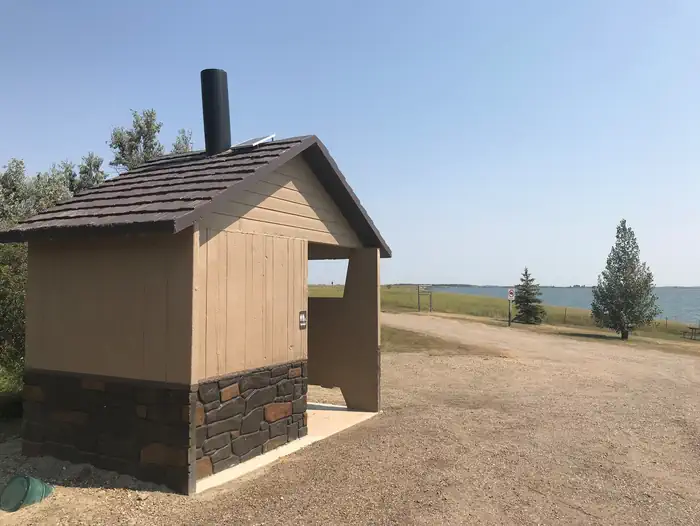 East Totten Trail Campground (nd) — Bathroom Facilities at East Totten Trail Campground on Lake Audubon