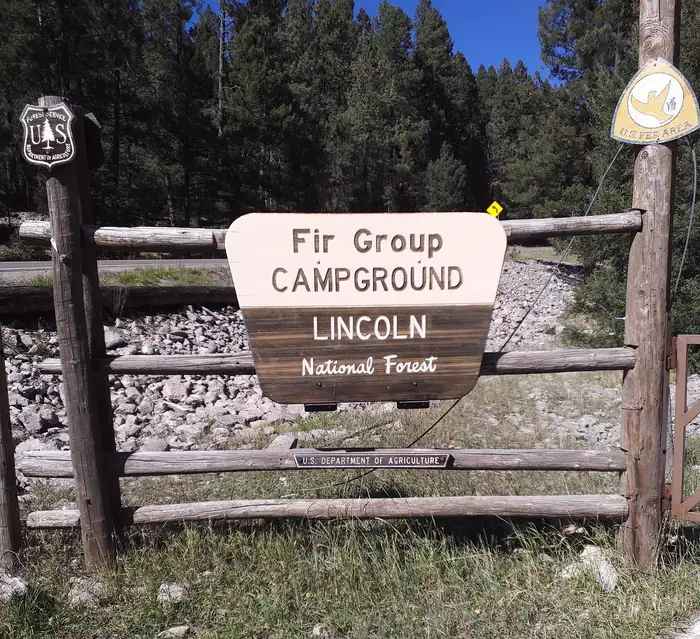 Lower Fir Group Campground — FIR Group Campground Entrance Sign