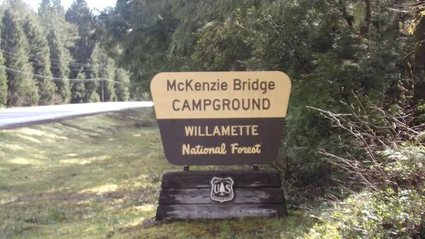 Mckenzie Bridge — McKenzie Bridge Sign