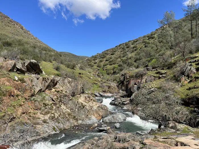 Railroad Flat Campground — Halls Gulch—200 yards downstream from Railroad Flat Campground, spring time