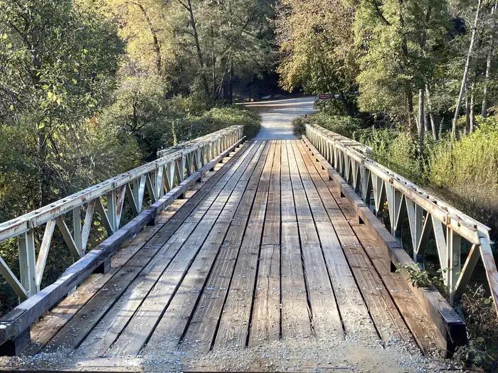 Peltier Bridge Primitive Campground — Peltier Bridge at Clear Creek