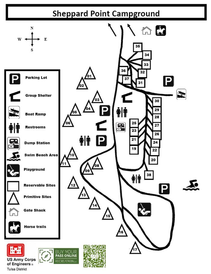 Sheppard Point — Sheppard Point Campground Map