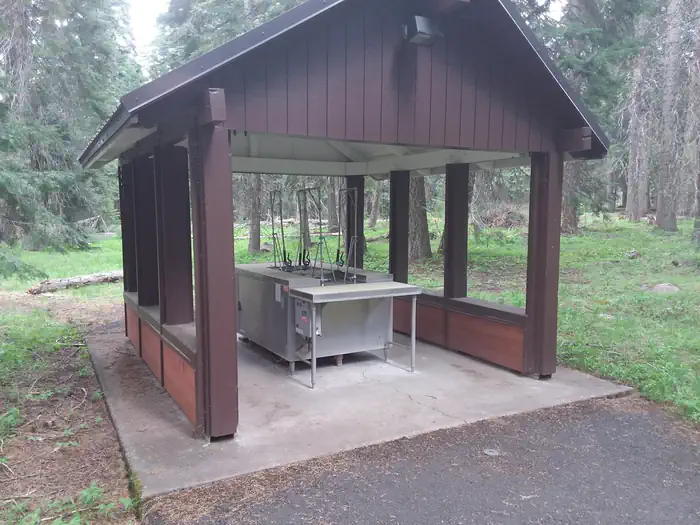 Hyatt Lake Recreation Area — View of fish cleaning station.