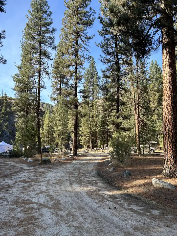 Black Rock — Long dirt road through campground