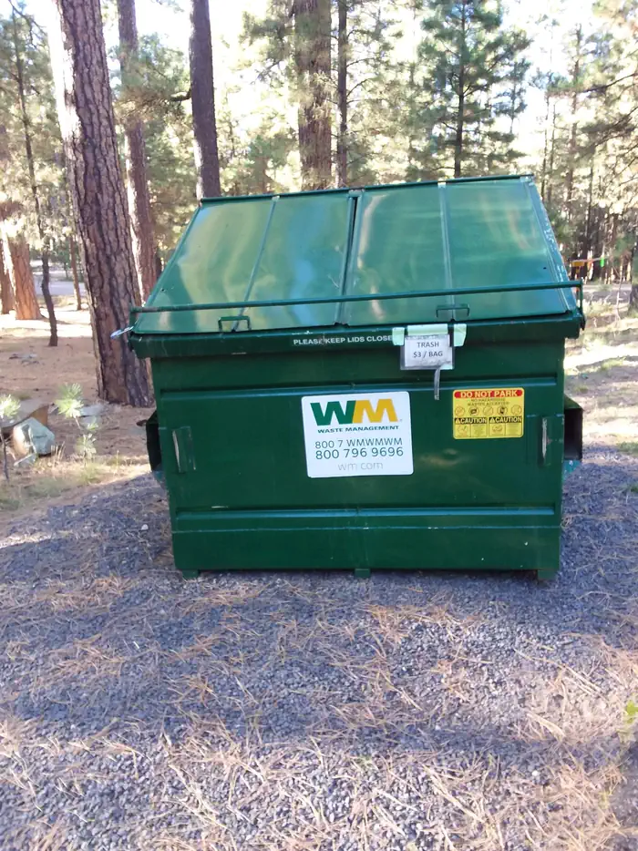 Sinkhole Campground — SINKHOLE Campground Trash Collection