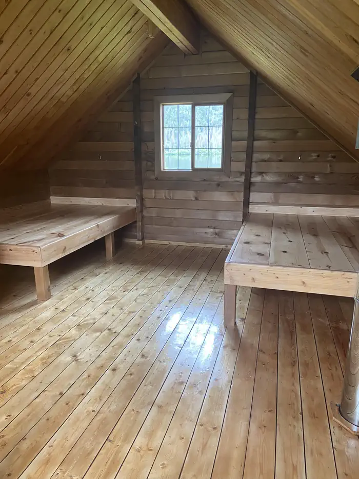 Trout Lake Cabin — Loft bunks.