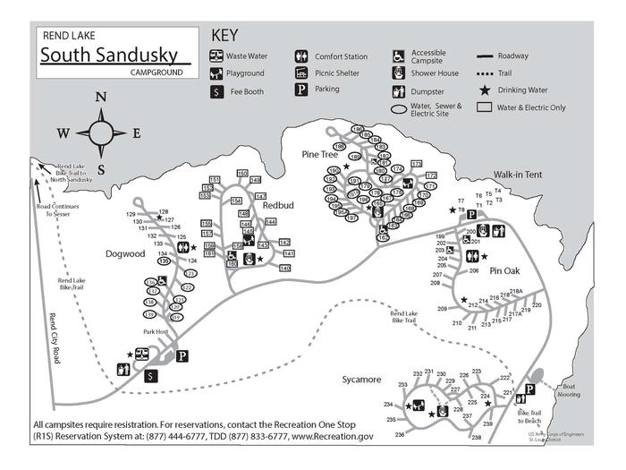 South Sandusky Campground — South Sandusky Campground Map