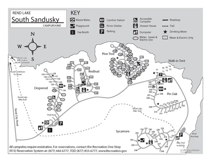South Sandusky Campground — Campground Map, South Sandusky