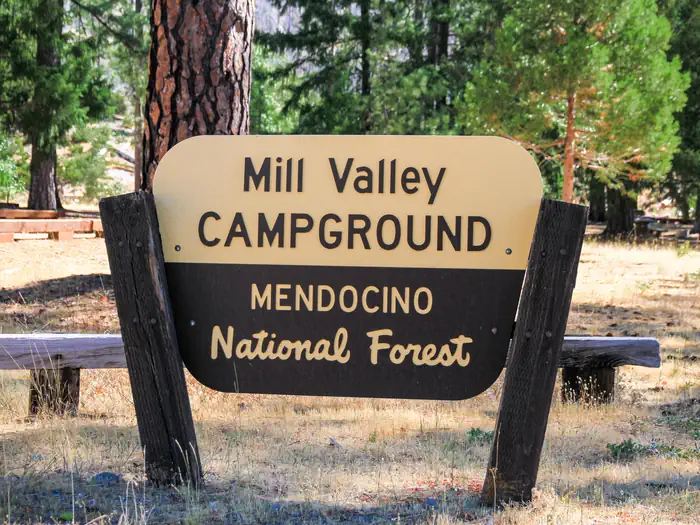 Mill Valley Campground — Mill Valley Campground Sign