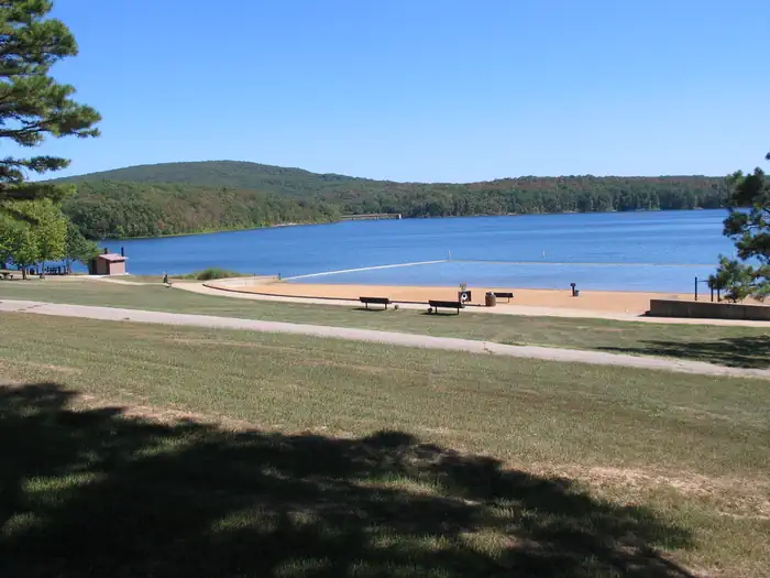Council Bluff Recreation Area — Beach on a sunny day.