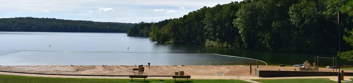 Council Bluff Recreation Area — LARGE SANDY BEACH WITH PLAY AREA