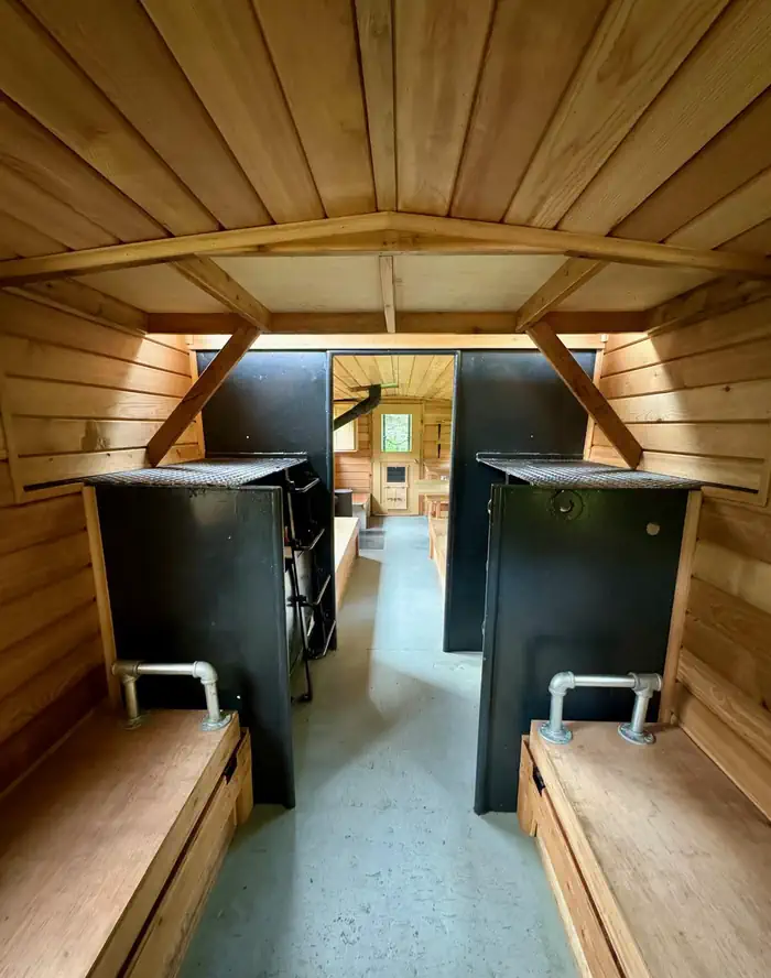 Denver Caboose Cabin β Cabin interior alternate view