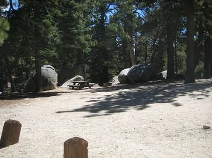 Boulder Basin — Campsite with picnic table.