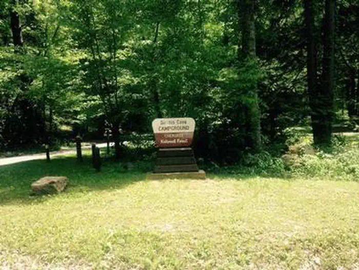 Dennis Cove Campground — Entrance Sign at Dennis Cove Campground