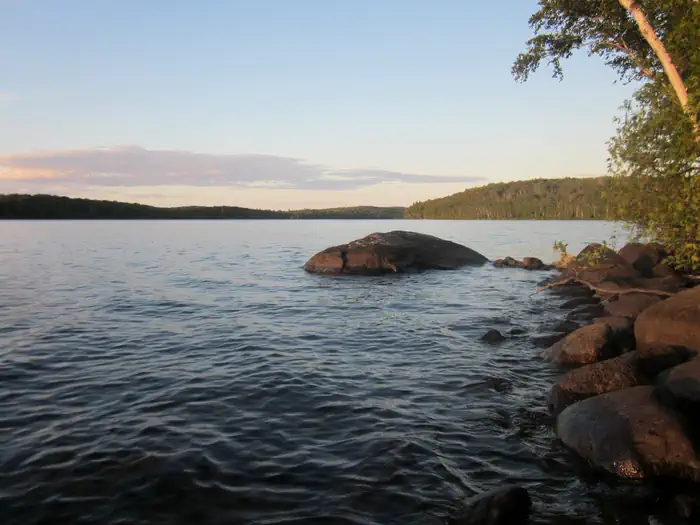 South Lake Desor Campground — Sunset at South Lake Desor Campground