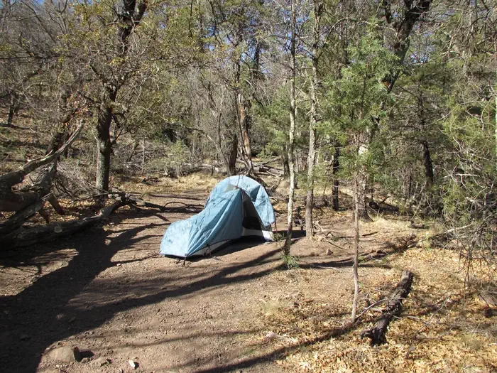 Big Bend Backcountry Camping — Backpacking Campsite in the Chisos Mountains